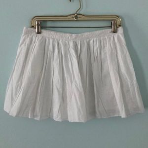 American Eagle Embroidered Pleated Miniskirt